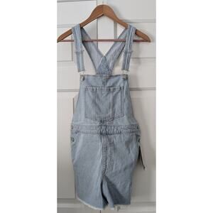 No Boundaries Juniors Denim Short Overalls NEW